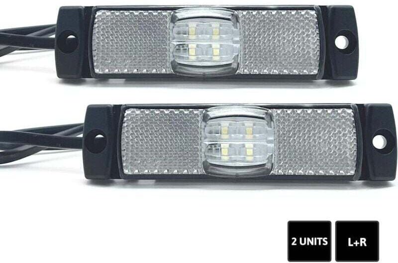 Stück LED-Umrissleuchten, weißes Umrisslicht, 12 V/24 V = 0,04 A/0,04 A, wasserdichtes Licht, LED-Auto-Außenleuchten für...