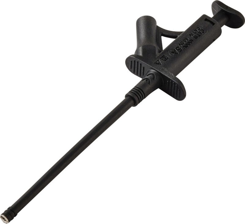 VOLTCRAFT MSK-120 sw Sicherheits-Klemmprüfspitze CAT IV 600 V, CAT III 1000 V Schwarz