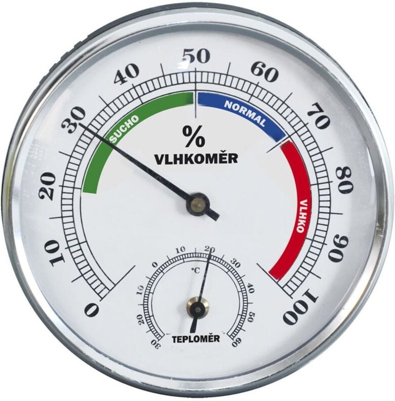 Hygrometer and thermometer for indoors and outdoors