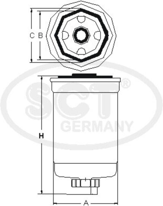 Thumbnail - Kraftstofffilter St6082 Sct
