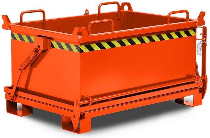 RR Industrietechnik Klappbodenbehälter Typ RBB-100 910x1370x1300mm 1000dm³ RAL 2004 Reinorange