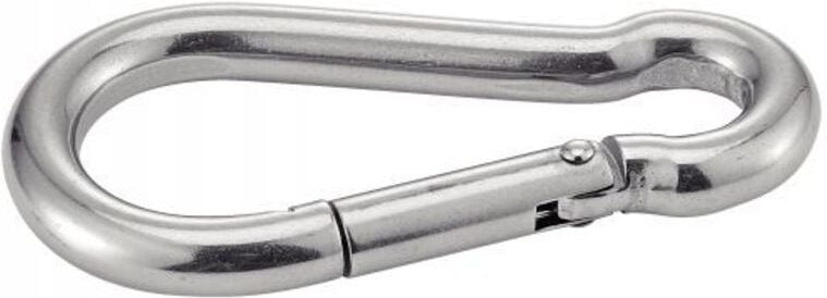 Automatischer Karabinerhaken - Edelstahl A4 4x40 mm - Packung mit 10