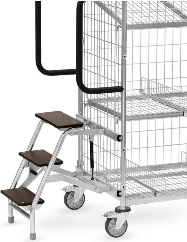 Trittstufen, für verzinkte Kommissionierwagen 610 mm breit - Fetra