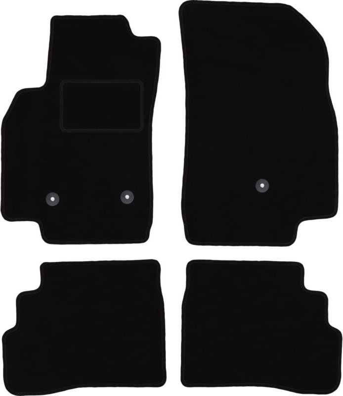 Schwarze Velours-Fußmatten für: Chevrolet Spark IV Fließheck (2015-)