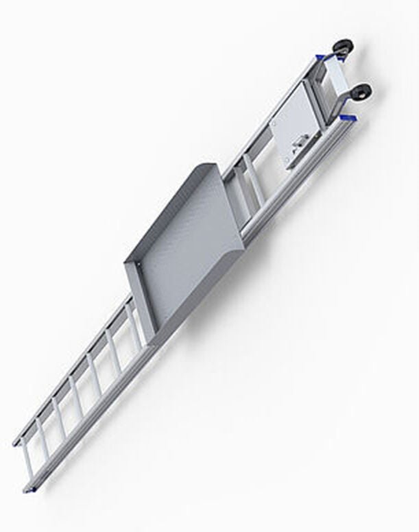 Mauderer Bavaria Wartungsleitern für Photovoltaik-Anlagen mit Plattform Leiterlänge 2,80m 10 Sprossen