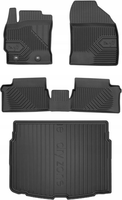 SET 77 Fußmatten und Matten für Toyota Auris Schrägheck 2012-2018