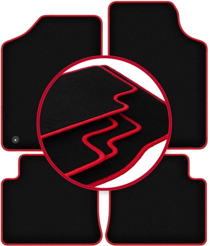 CARLUX-RED Autofußmatten für: Citroen ZX Fließheck (1991-1998)