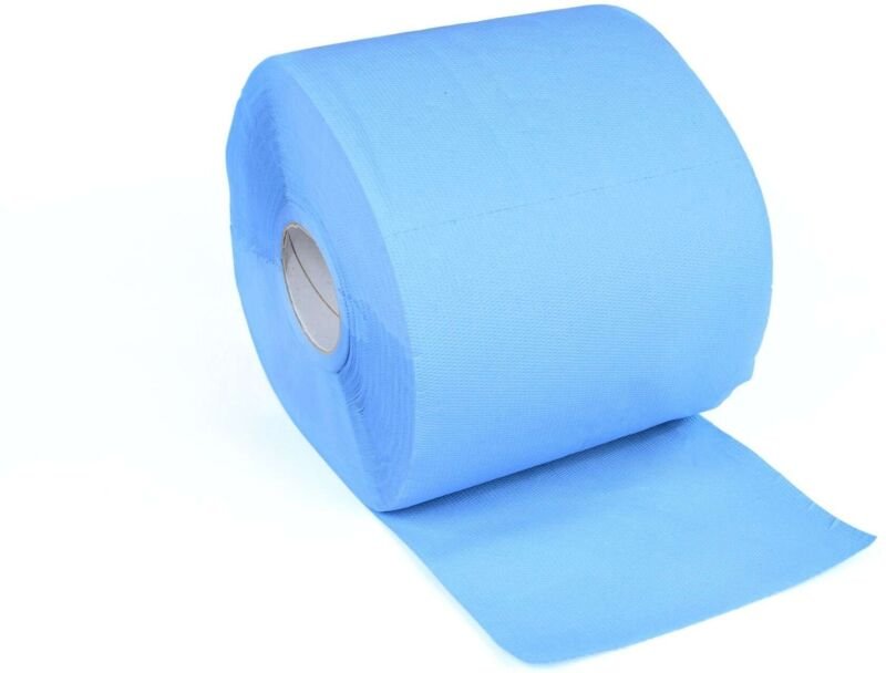 Küpper Putztuchrolle 9015, 2-lagig, 500 Blatt je Rolle, 2 Rollen, blau