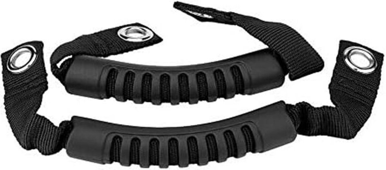 Csparkv - Stück Auto-Haltegriff, Auto-Rücksitz-Kopfstützengriff mit Loch für Wrangler 1995 2017 (schwarz)