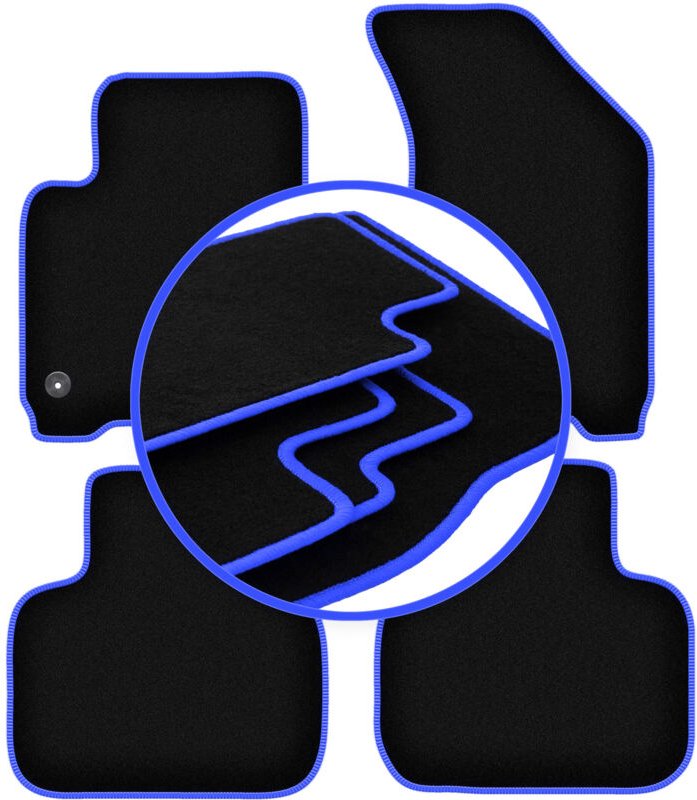 CARLUX-BLUE Auto-Fußmatten für: Dodge Journey JC49 Crossover (2007-2016)