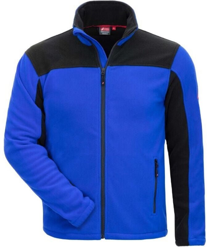Fleece-Jacke Motion Tex Plus 7041 Königsblau/Schwarz Gr. 5XL