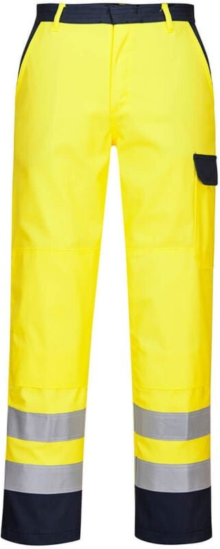 Arbeitshose Hi-Vis Bizflame Gelb L - FR(46-48) - UK(36-38)