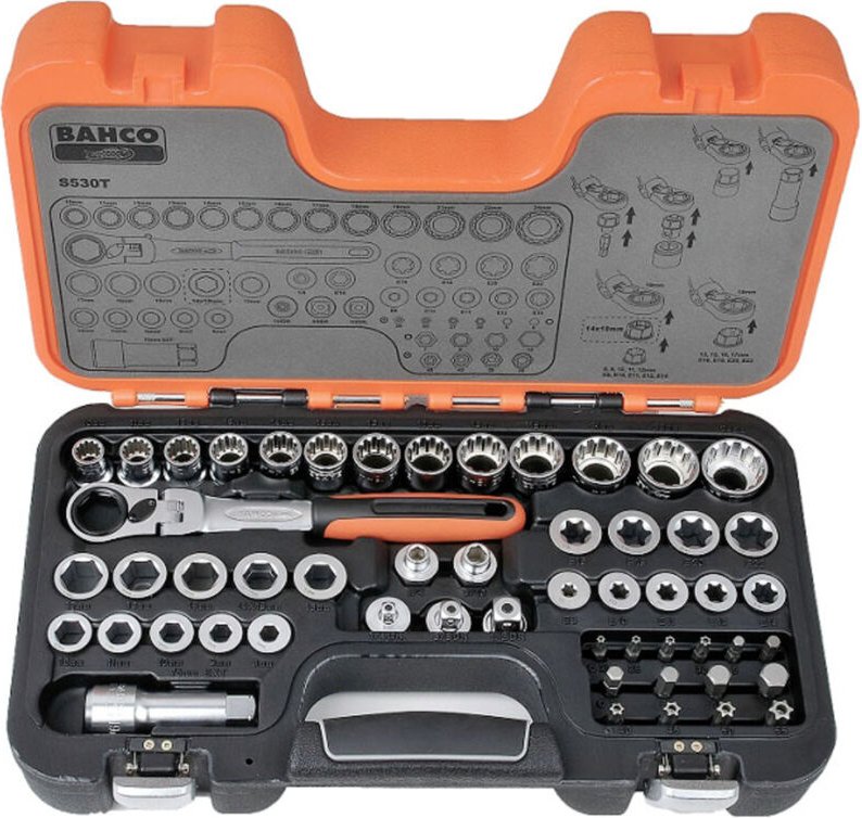 Steckschlüsselsatz 53teilig S530T - Bahco