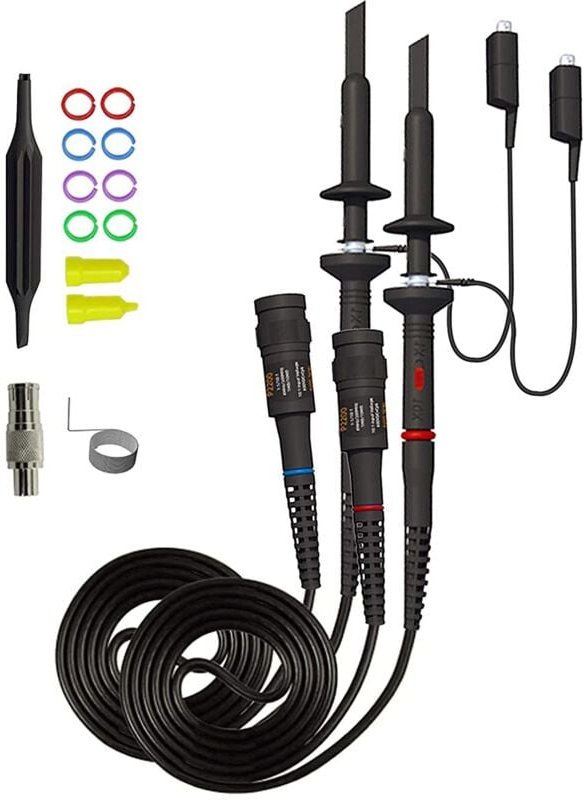 Dolaso - Universeller Oszilloskoptastkopf mit Zubehörsatz, 200-MHz-Oszilloskop-Cliptastköpfe mit BNC-zu-Minigrabber-Test...