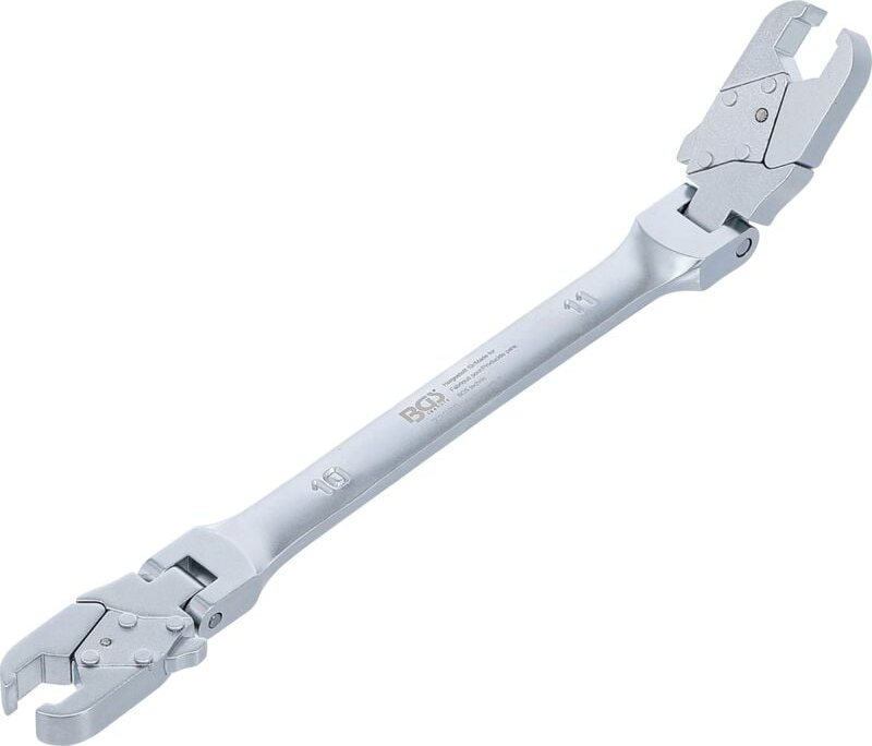 Bremsleitungsschlüssel mit Ratschenfunktion SW 10 x 11 mm