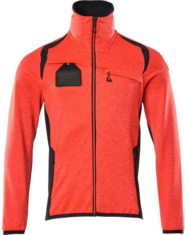 Mascot Fleecepullover mit Reißverschluss 19403 Gr. 5XL Hi-vis rot/schwarzblau