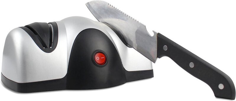 Leogreen - Messerschärfer Elektrisch mit 2 Stufen, Wetzstahl Knife Sharpener Küchenmesser Schärfer Messerschleifer Profi...