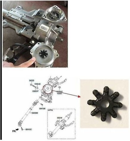 2 Stück 563152k000fff für Hyundai Kia Forte Berlin Richtungssäulenkupplung Flexibel