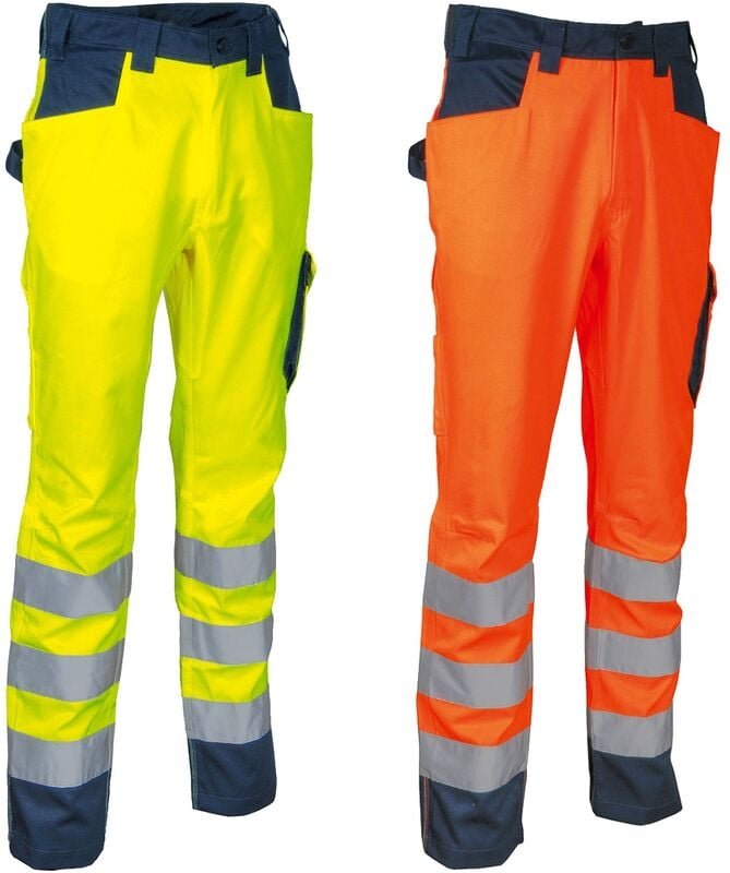Cofra Upata Arbeitshose mit hoher Sichtbarkeit - 52 (EU) - Orange