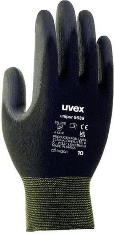 Uvex - unilite / unipur 6024808 Polyamid, Polyurethan Montagehandschuh Größe (Handschuhe): 8 en 388