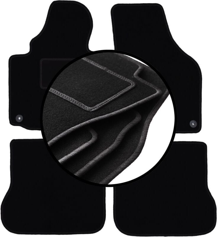 Thumbnail - Komplettset Veloursmatten für: Volkswagen Caddy 2K Minivan (2004-2010)