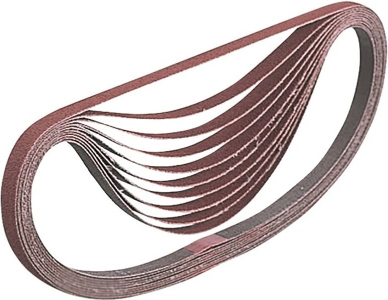 Bandes abrasives 9x533 mm rouge multimateriaux Grain 40 (10 pcs) Makita A-34447
