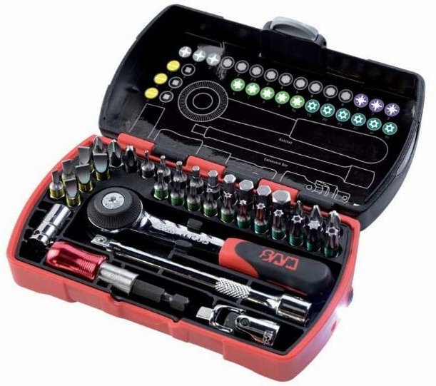 36-teiliges Set sam Schrauberbits - CP36