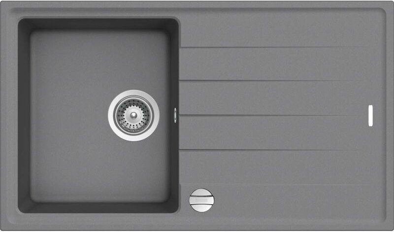 Granitspüle Victory S780.60 - light gray, ab 45er Unterschrank, 78 x 50 cm