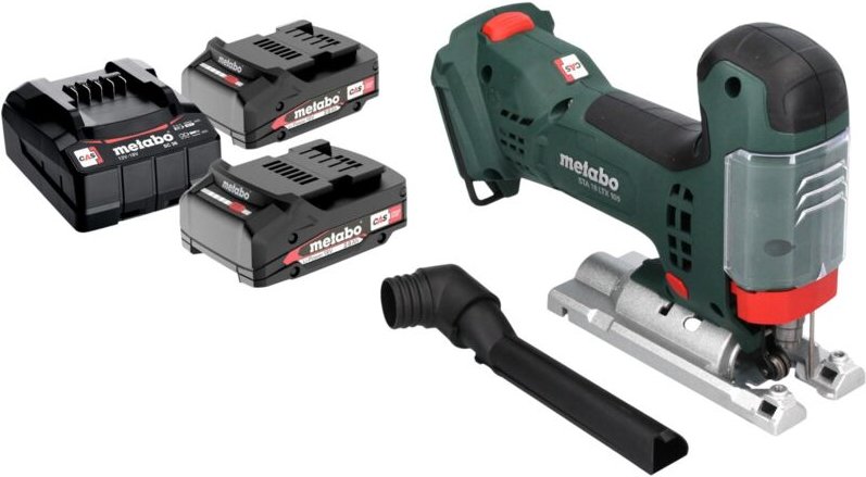 Metabo STA 18 LTX 100 Akku Stichsäge 18 V 100 mm Brushless + 2x Akku 2,0 Ah + Ladegerät