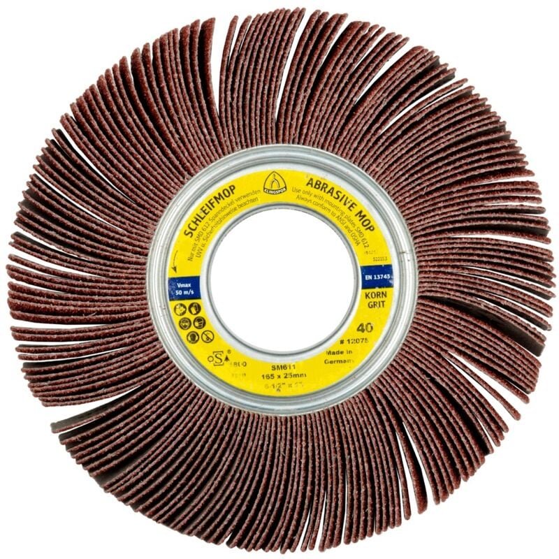 Thumbnail - Klingspor SM 611 Schleifmopräder 165 x 25 mm Korn 180