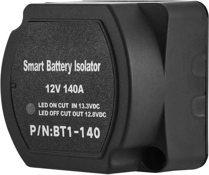 Mophorn - Split-Charge-Relais-Kit, 2 m 12 v automatischer Doppelbatterie-Isolator mit 140 a vsr, ideal für Wohnmobil, Ma...