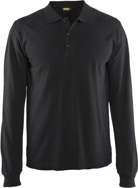 Arbeits-Polo langarm 3388 - Schwarz XXL