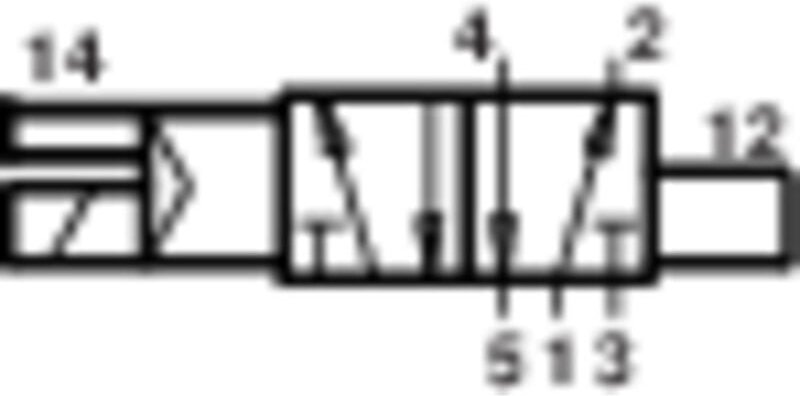 Imi Norgren Mechanischbetätigtes Pneumatik-Ventil V60A513A-A213L 24 v/dc Gehäusematerial Aluminium