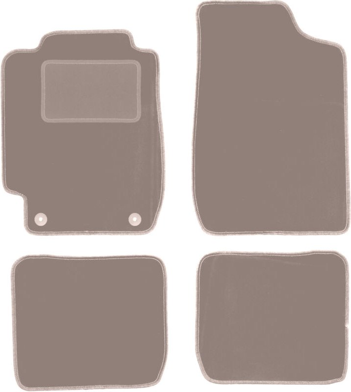 Beige Veloursmatten für: Toyota Corolla E10 Fließheck, Kombi, Limousine (1992-1997)