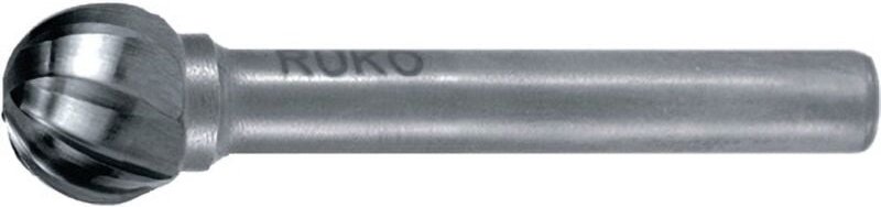 Hartmetall-Frässtift kud ø 6 mm Kopflänge 5 mm Schaft-Ø 6 mm Verzahnung Alu - 116041A - Ruko