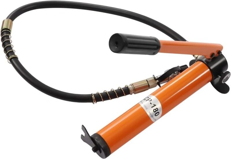 Hydraulische Handpumpe Cp-180 Tragbarer Hydraulikzylinder Mit 1m Schlauch Verdickter Kolben Hydraulikpumpe FüR Separates...