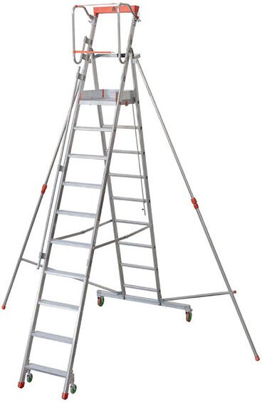 Thumbnail - Mobile Stehleiter 11 Stufen - Maximale Arbeitshöhe : 4.99m - CTA-11