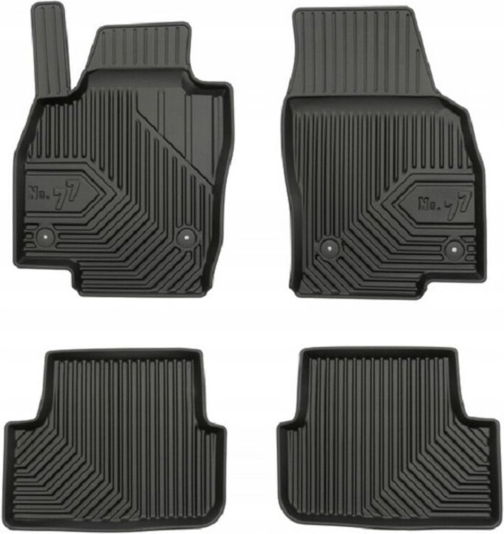 GUMMIMATTEN Volkswagen Polo 6 ab 2017 - DURCH 77