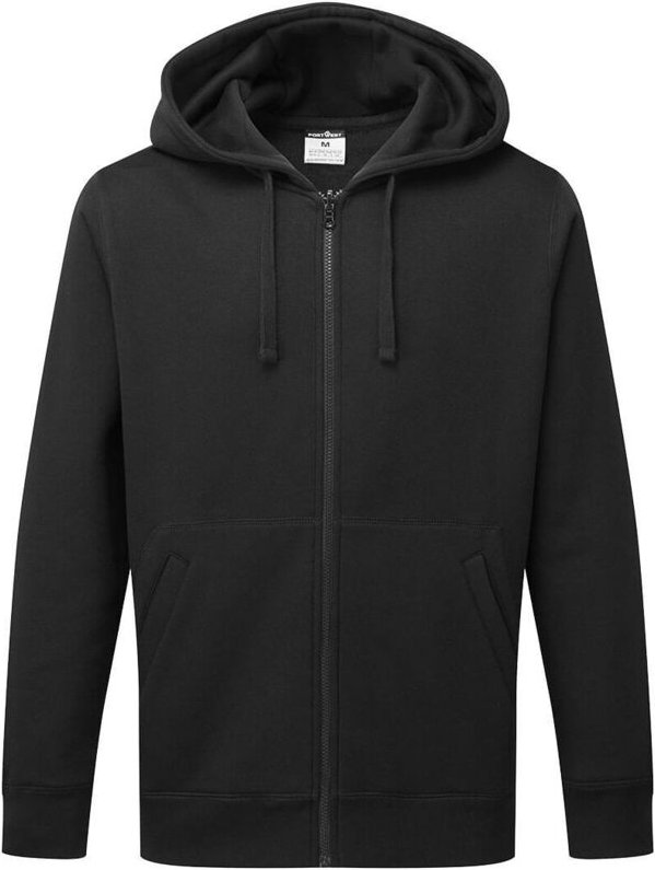 Schwarzer Kapuzenziphoodie 3XL