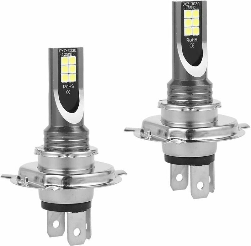 Thumbnail - ZVD-2 Stück H4 LED-Scheinwerferlampen in einer Box, 50 W/14000 lm/IP68 wasserdichte LED-Lampe fürs Auto, Nebelscheinwerf...
