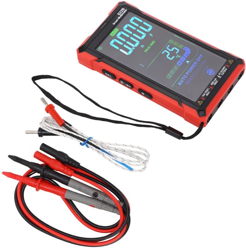 Intelligentes Touch-Digitalmultimeter-Kit, großer Bildschirm, wiederaufladbar, hochpräzise, vollautomatische, durchbrenn...