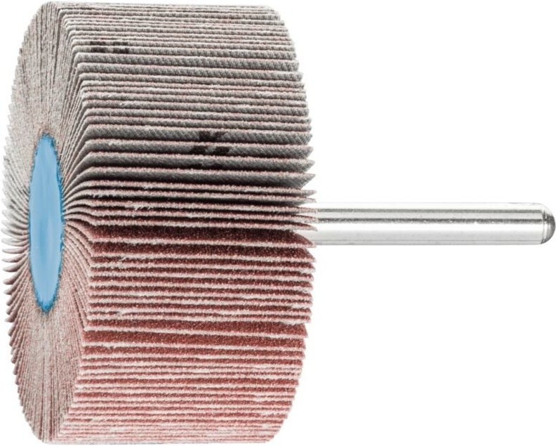 PFERD Korund Fächerschleifer F Ø 60x30mm Schaft-Ø 6 mm A120 für Feinschliff und Finish (1)