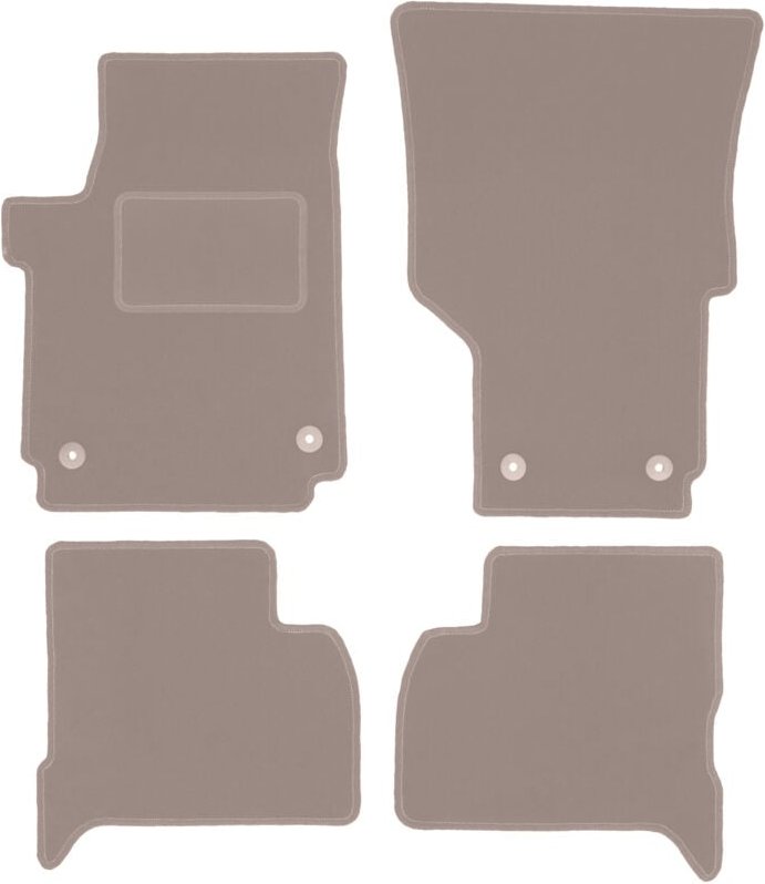 Beige Veloursmatten für: Volkswagen Amarok Pickup (2010-)