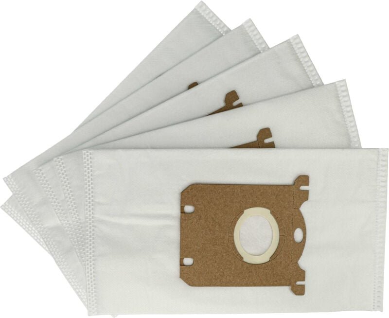5x Staubsaugerbeutel kompatibel mit aeg Clario2 AEP3525, AEP3515 Staubsauger - Mikrovlies / Pappe, 29cm x 16cm Weiß - Vh...