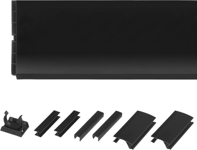 150cm Sockelblende Sockelleiste für Einbauküche 150mm Höhe schwarz Hochglanz - HBK15 - Holzbrink