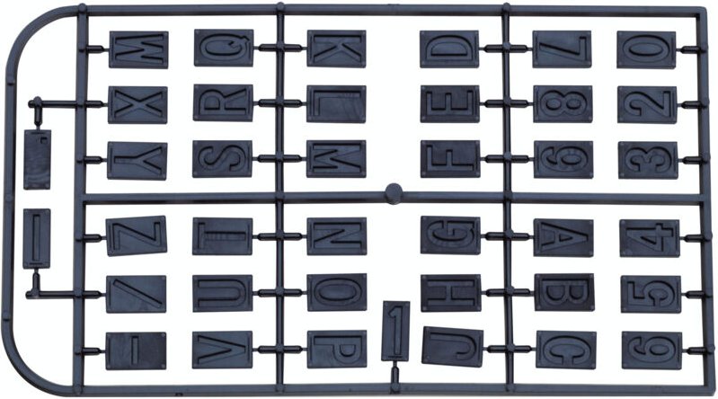 Proxxon - Buchstaben- und Zahlensatz zu GE 20 - 27104