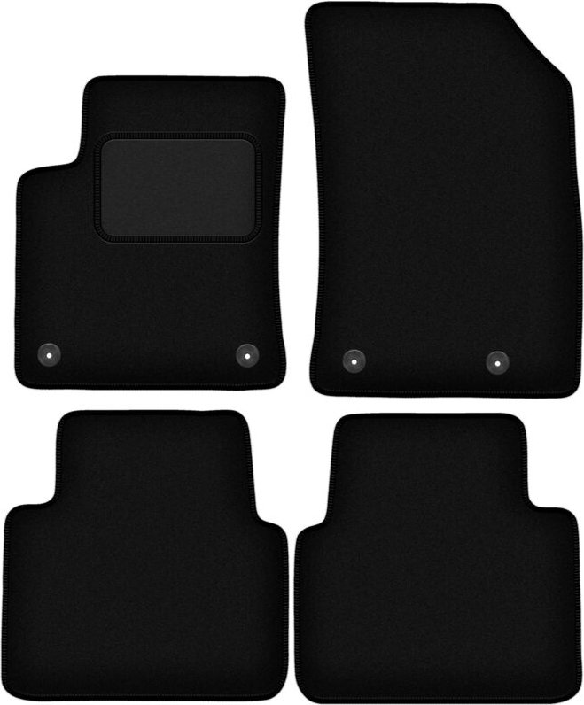 Schwarze Veloursmatten für: Citroen C3 Aircross II Crossover (2017-)