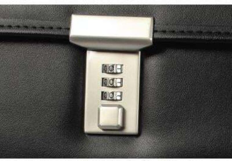 Soennecken - Pilotenkoffer Dresden 5173 Teleskopstiel Lederimitat sw