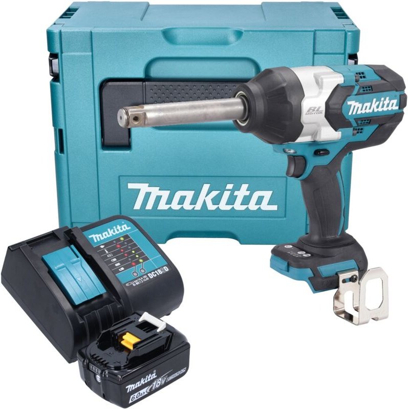 Dtw 1005 SG1J Akku Schlagschrauber 18 v 1360 Nm 3/4' Brushless + 1x Akku 6,0 Ah + Ladegerät + Makpac - Makita