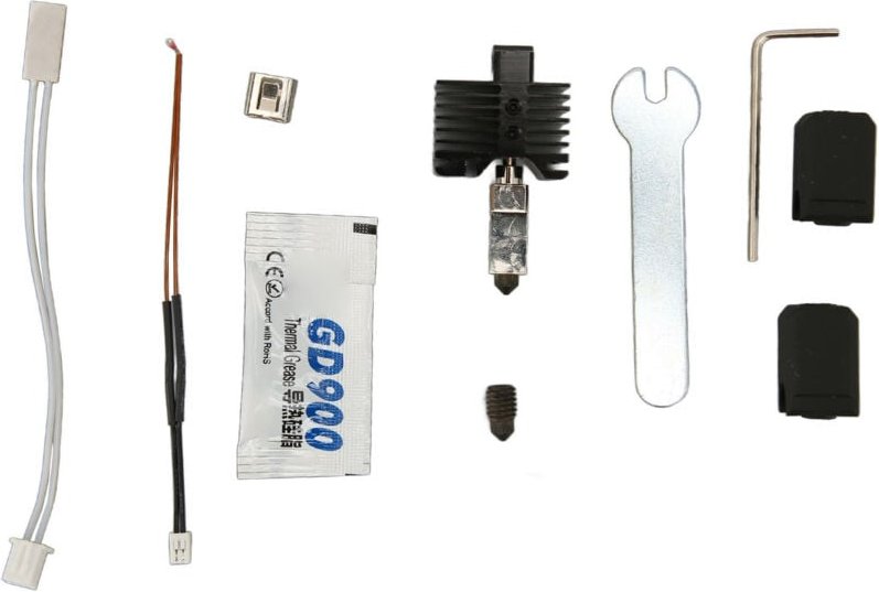 Hotend-Kit für 3D-Drucker, 0,4 mm Düse aus gehärtetem Stahl, hitzebeständiges zusammengebautes Hot-End-Extruder-Kit für ...